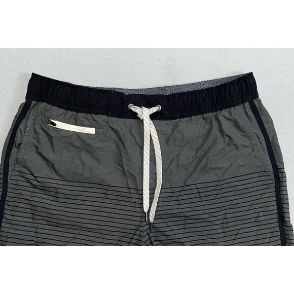 Vouri V330 Men's Banks Pull On Athletic Shorts. Gray Stripe, Men's Size M. EUC! - Picture 2 of 5